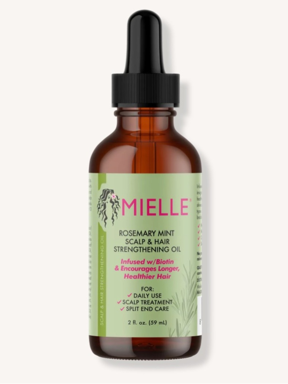 Mielle Rosemary Mint Hair Strengthening Oil — Green 2oz/59ml